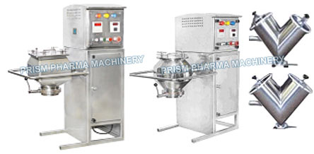 Lab Blender -Octagonal/ Double cone / &lsquo;V&rdquo; Shape / Bin